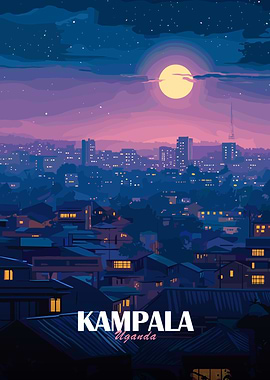 Kampala, Uganda at Night