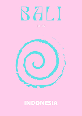 Bali Bliss Travel Poster