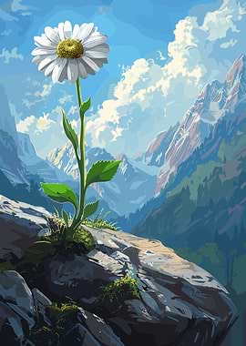 Daisy in the Mountains