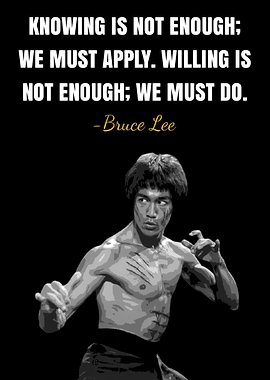 Bruce Lee Quote Poster