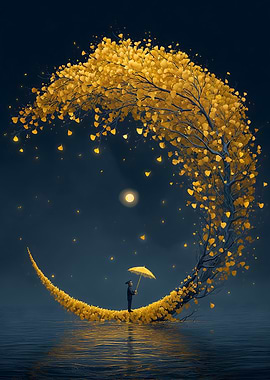 Golden Tree Moon