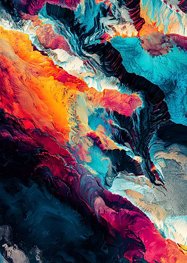 Abstract Colorful Terrain