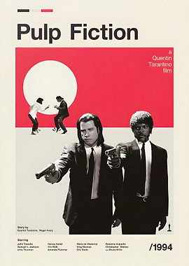 Pulp Fiction Minimalist Movie Poster