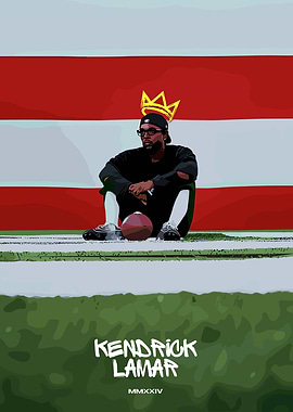 Kendrick Lamar Football Field Art