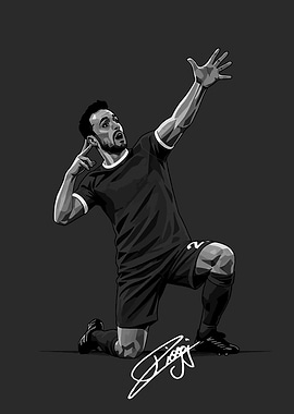 R.I.P Diogo Jota Illustration Artwork