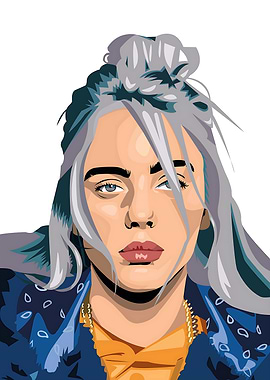 Billie Eilish Portrait Illustration