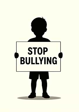 Stop Bullying Silhouette
