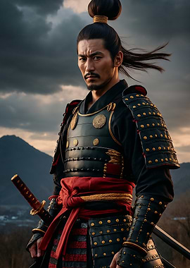 Silent Strength – Samurai in Ceremonial Armor