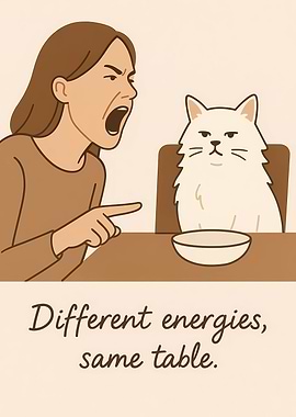 Woman Yelling At Cat