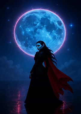 Moonlit Vampire Beauty