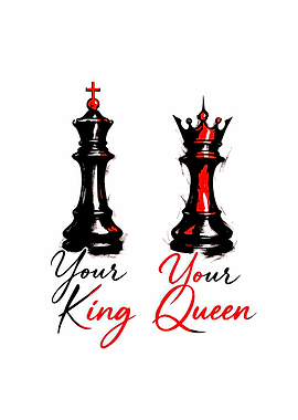 Your King Your Queen Chess Pieces