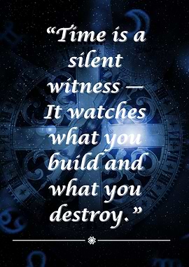 Time is a Silent Witness Quote