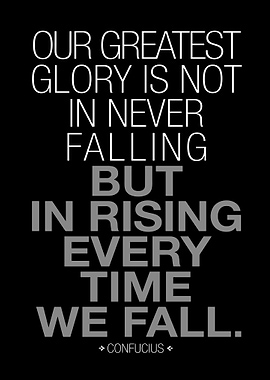 Confucius Quote: Rising After Falling