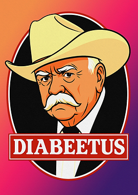 Diabeetus Cartoon Portrait