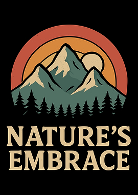 Nature's Embrace Mountain Landscape