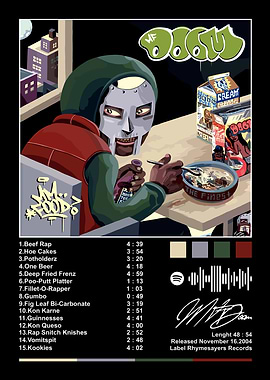MF DOOM MM..FOOD Album Cover Art