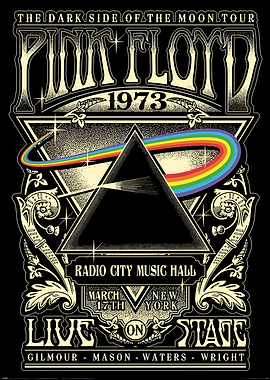 Pink Floyd Dark Side Tour Poster
