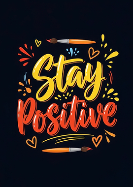 Stay Positive Art