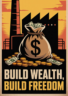 Build Wealth, Build Freedom Poster