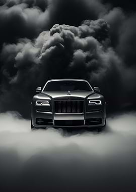 Rolls Royce in Smoke