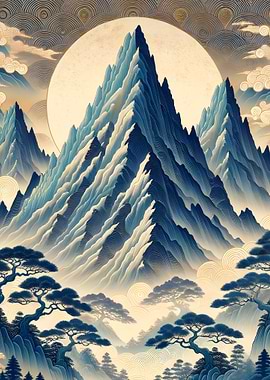 Blue Mountain Rising Sun