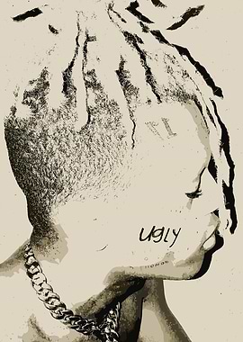 XXXTentacion Portrait Sepia Tone