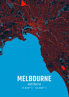 Melbourne City Map