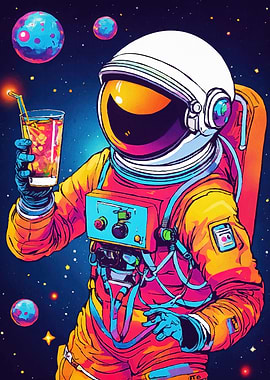 Astronaut Drink Space