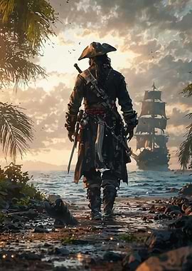 Pirate on the Shore