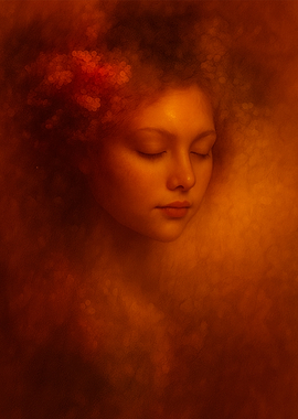 Fiery Calm – Textured Glow for Bold Interiors