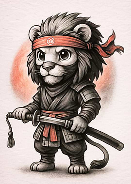 Lion Samura Character