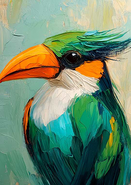 Colorful Bird Painting