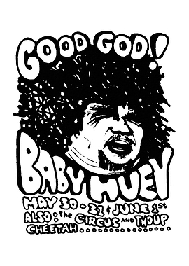 Baby Concert Poster Black and White