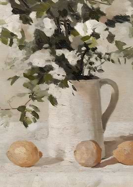 Still Life with Flowers and Lemons