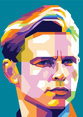 Colorful Portrait Illustration of Frankie de Jong