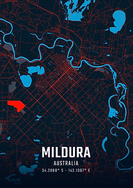 Mildura City Map