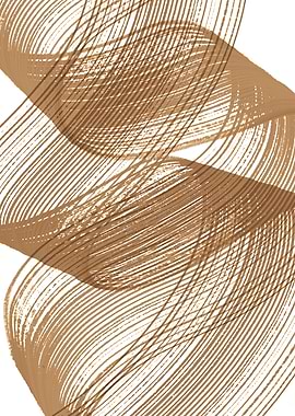 Abstract Brown Brushstroke Lines