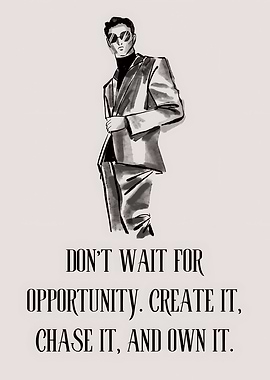 Create, Chase, Own It - Fashion Illustration