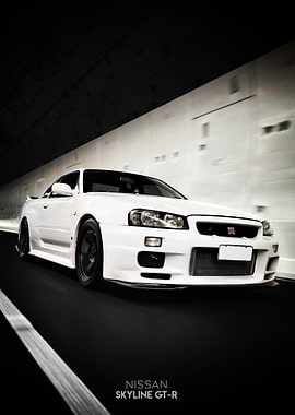 Nissan Skyline GT-R in tunnel