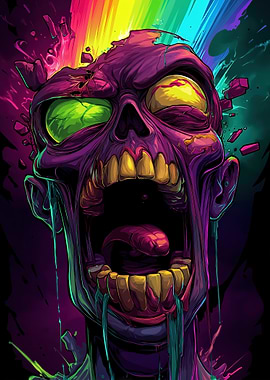 Colorful Zombie Scream
