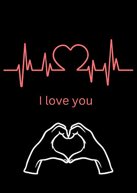 I Love You Heartbeat Hands