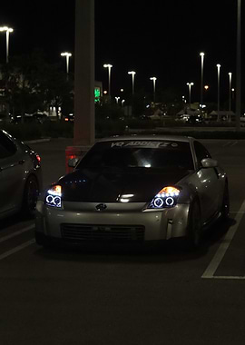 Nissan 350Z at Night