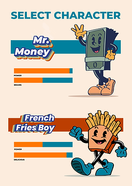 Game Character Vintage Selection