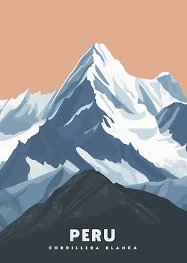 Peru Cordillera Blanca Mountain