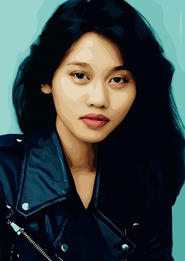 Portrait of a Woman in Leather Jacket