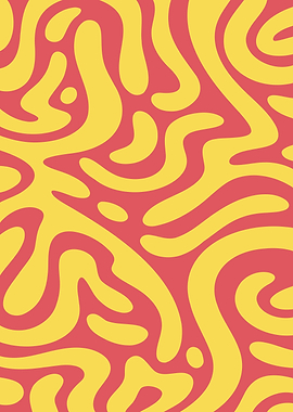 Abstract Yellow and Red Pattern
