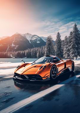 Pagani Huayra in Winter