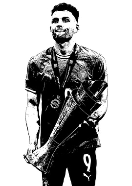 Goncalo Ramos with Trophy