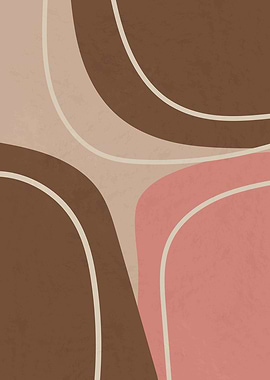 Abstract Shapes in Earthy Tones