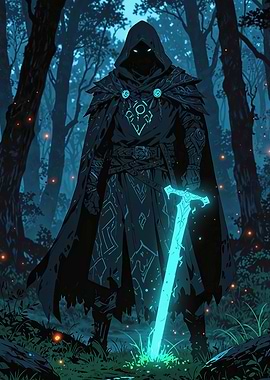 Silent Warden of the Enchanted Dark